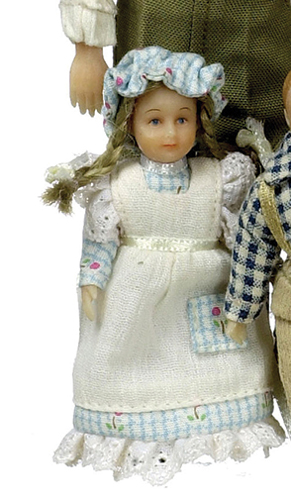 Dollhouse Miniature Kristen Peterson Country Victorian Girl